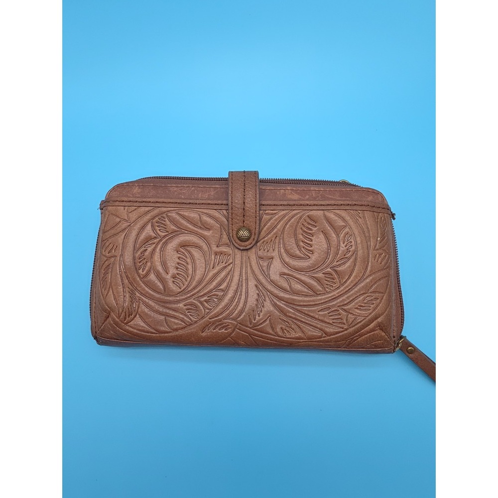 The Sak Leather Embossed Wallet Travel Organizer‎ Without Strap